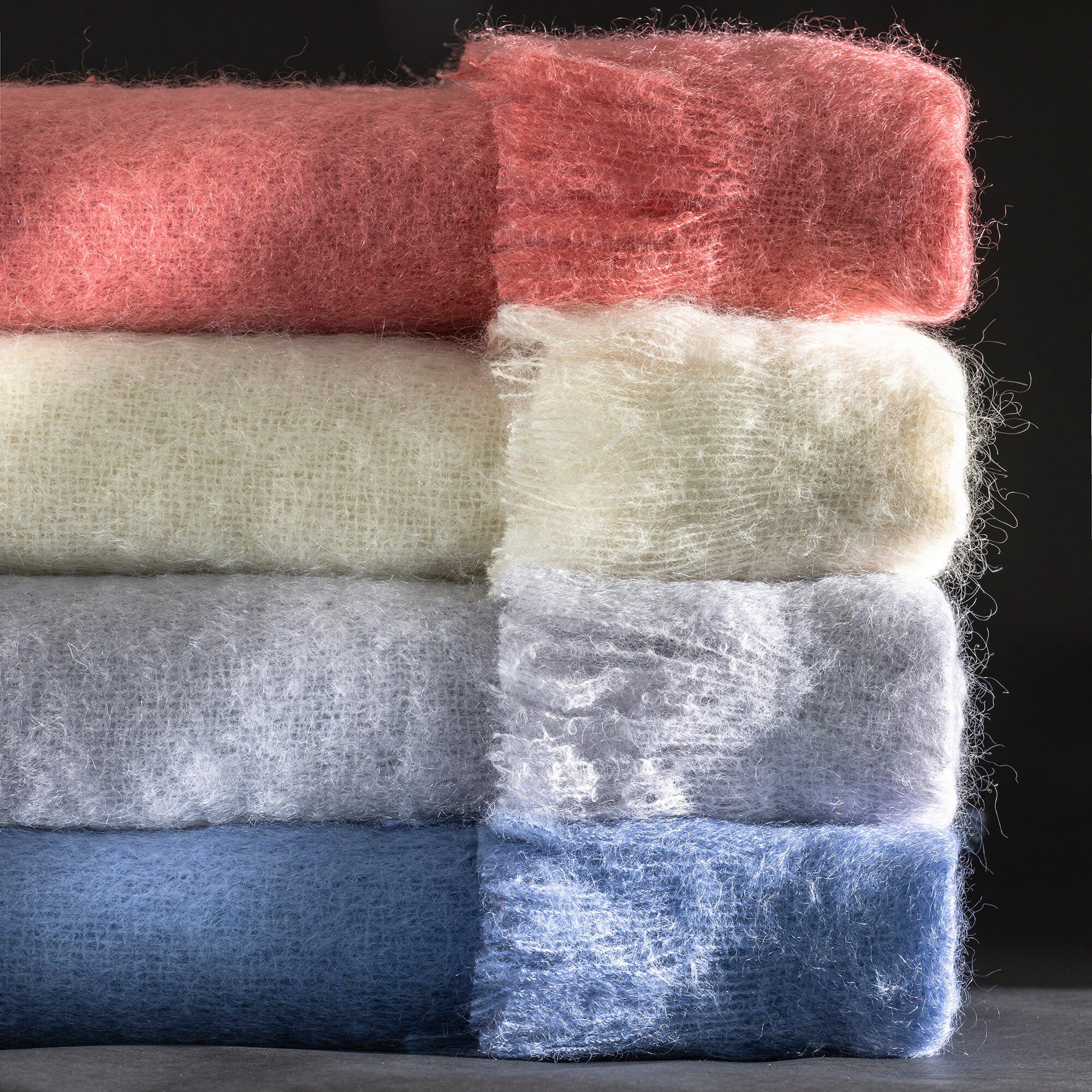 Couverture laine mohair Angora