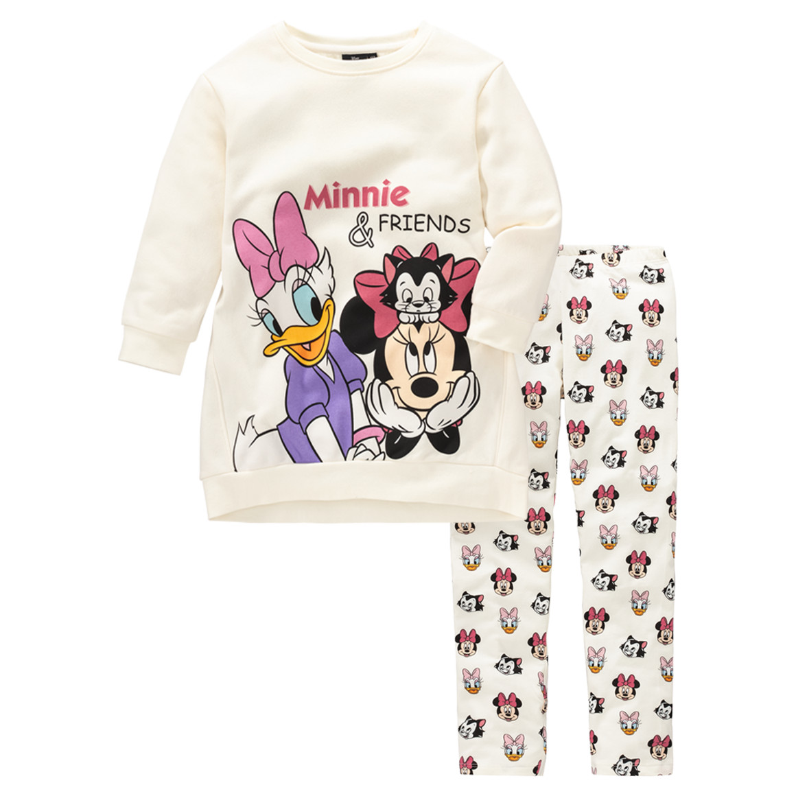 Minnie Maus Sweatkleid und Leggings im Set