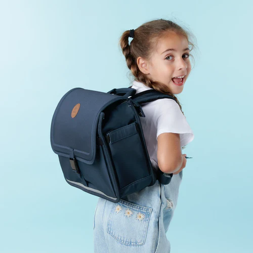 Discover Small Reykjavik navy blue schoolbag