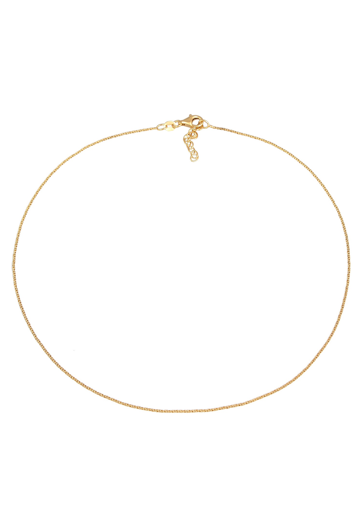 Dámsky tenký náhrdelník Elli Basic Twisted Choker zo striebra 925