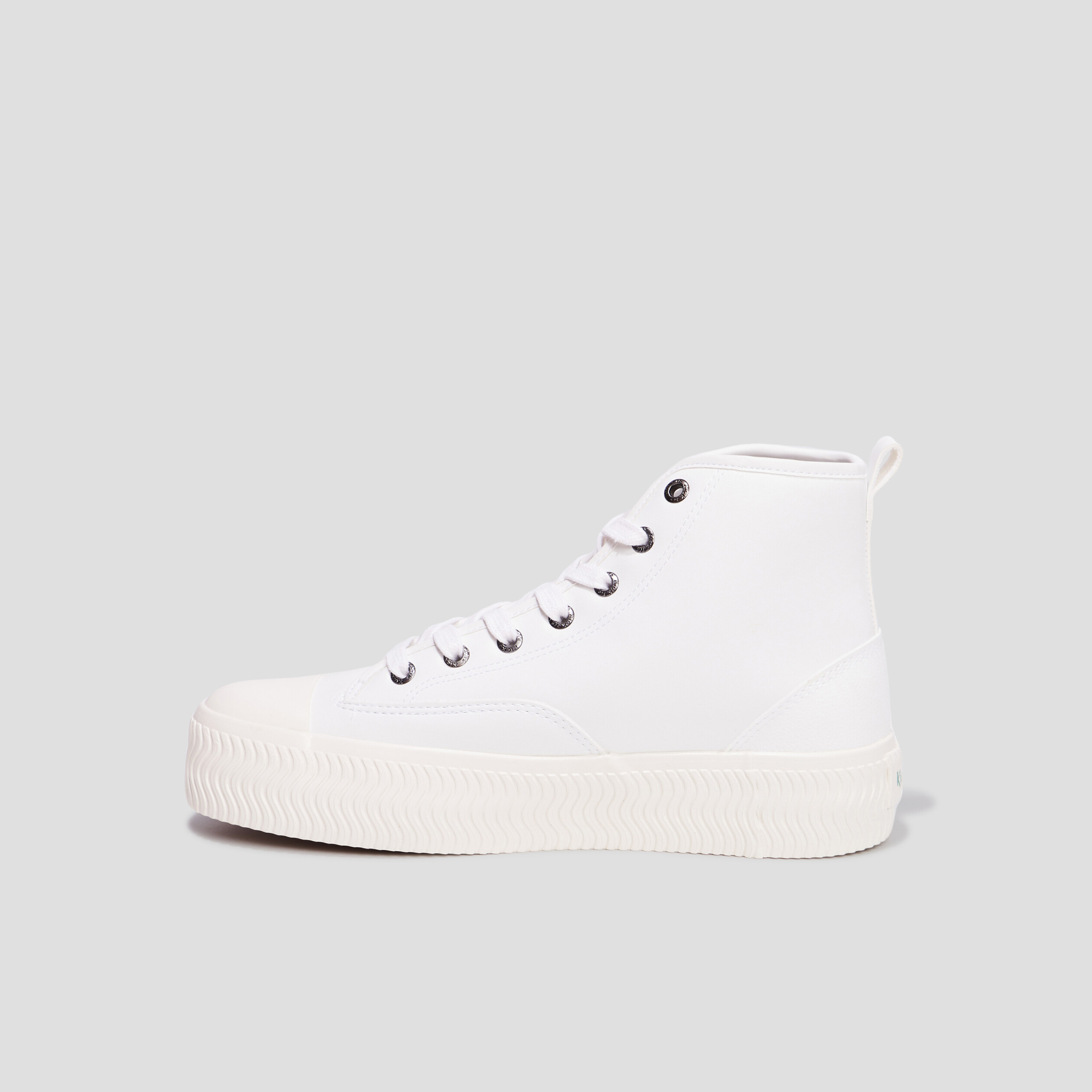 Baskets montantes Kickers Reallife blanc femme | La Halle