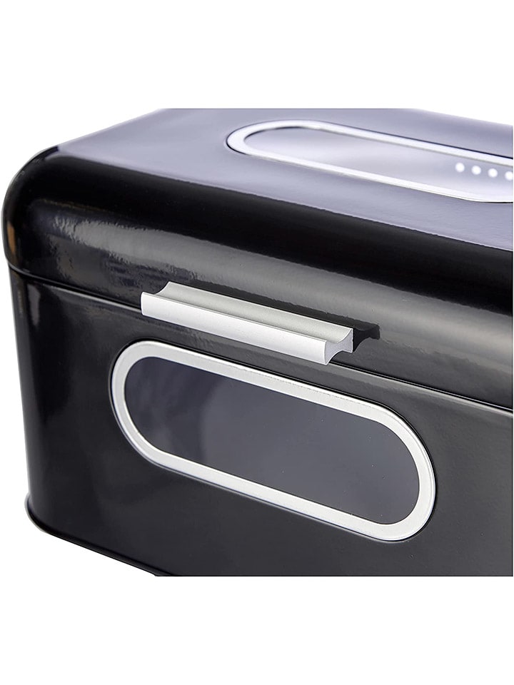 Echtwerk Brotkasten in Schwarz - (B)30 x (H)16,5 x (T)20 cm günstig kaufen onesize