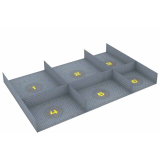 Feldherr Schaumstoff-Set und Spielmaterial-Einsatz für die Space Hulk Brettspielbox