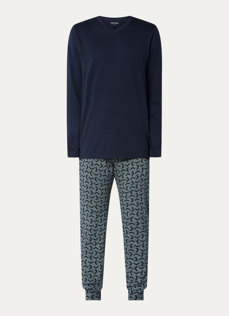 Schiesser-pyjama-setti painatuksella