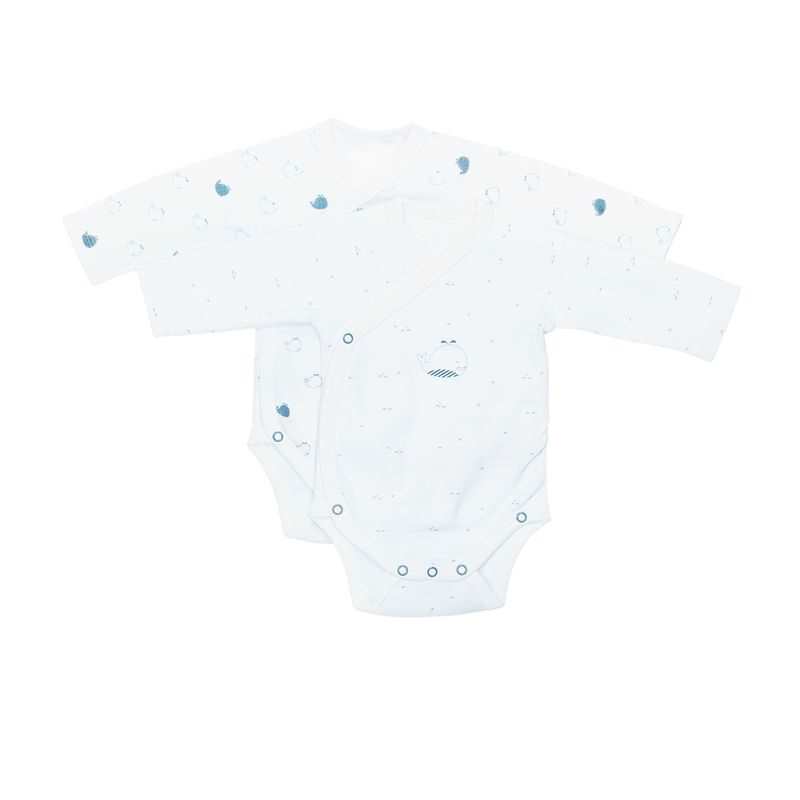 Lot de 2 bodies manches longues Blue baleine