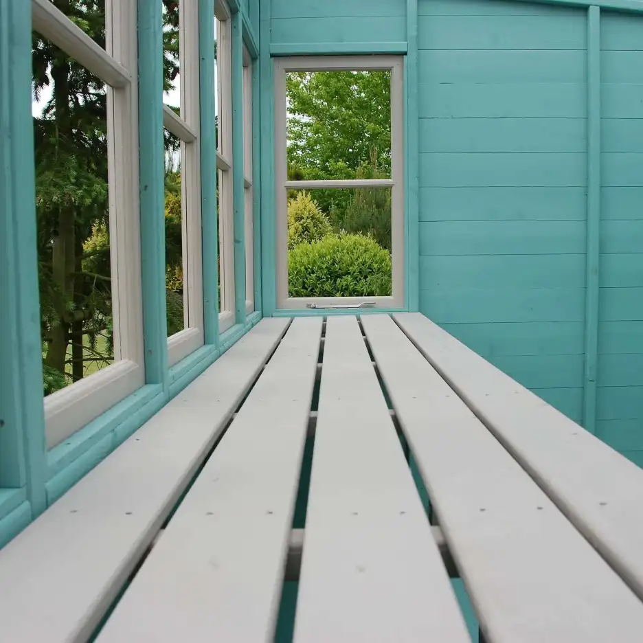 10' x 10' Sun Pent Wooden Garden Potting Shed