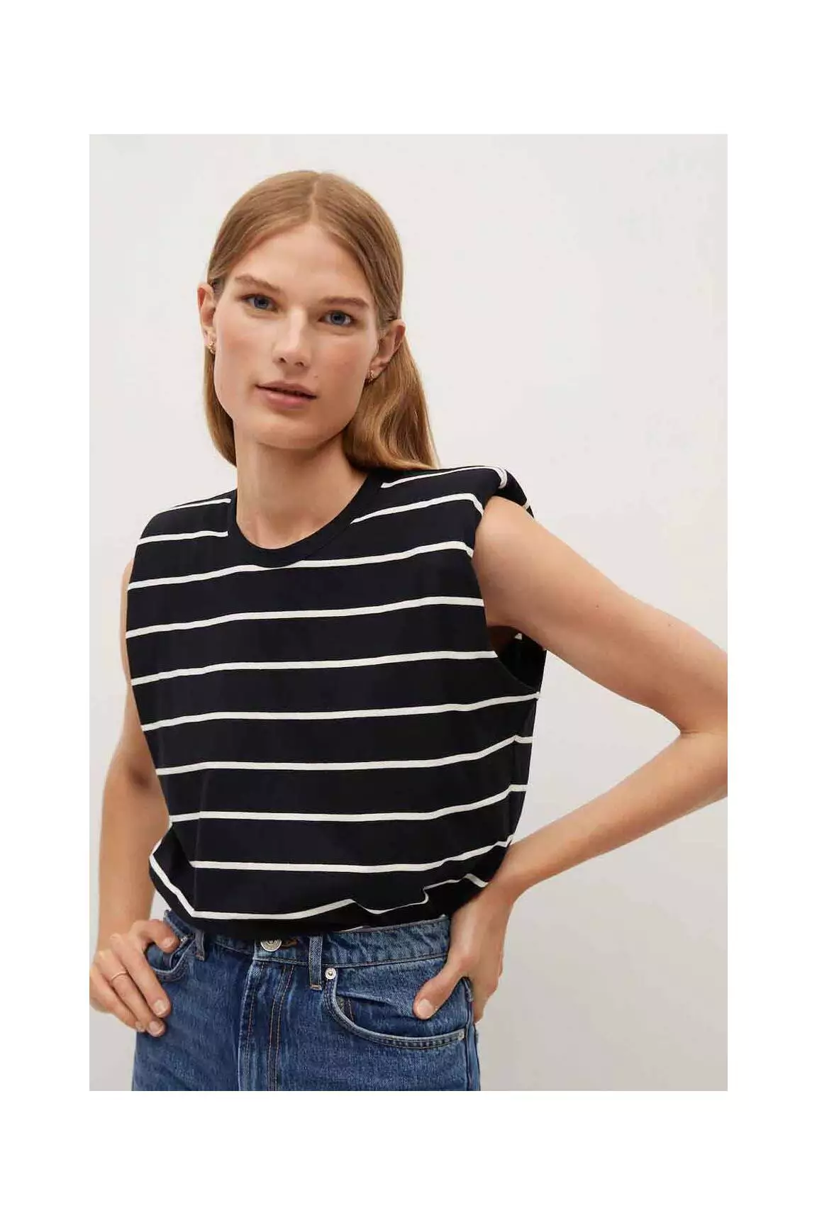 Mango Tops Femme couleur blanc