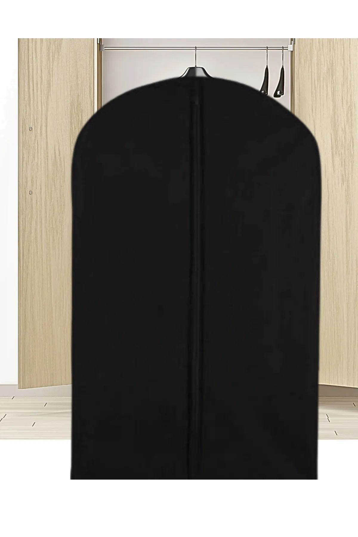 Seryat  Kleiderschutzhülle Gamboç Einlage Schwarz Reißverschluss 60X100CM