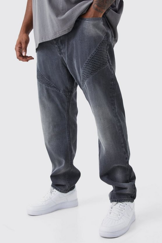 Plus Slim-Fit Biker-Jeans