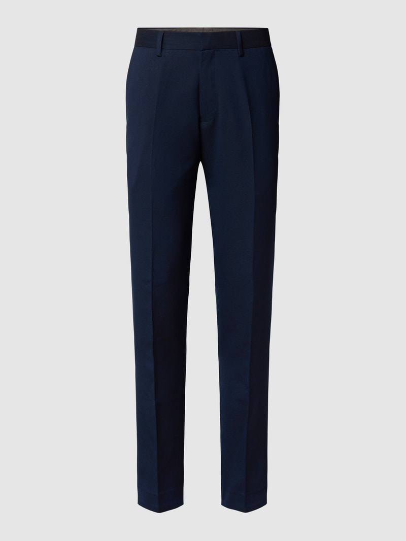 Anzug-Hose mit Webmuster in marineblau