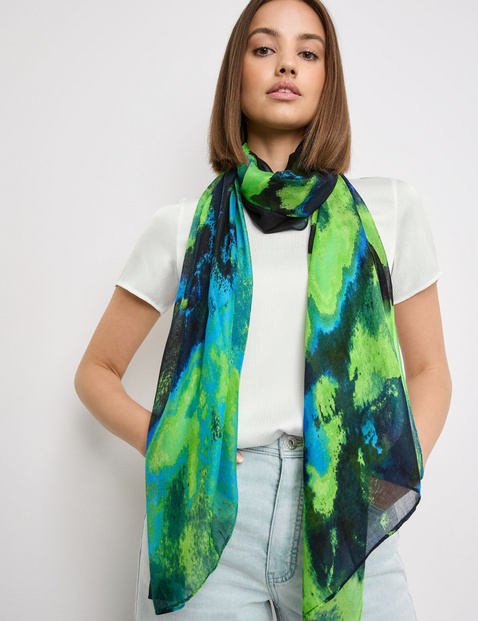 Schal mit abstraktem Print