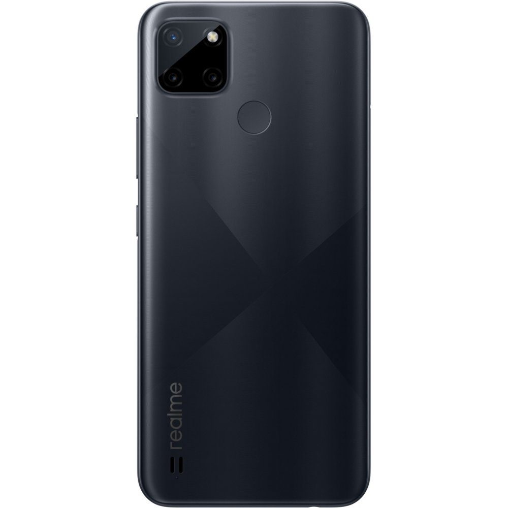 Realme C21-Y 32 GB / 3 GB - Smartphone - cross black Smartphone (6,5 Zoll, 32 GB Speicherplatz)