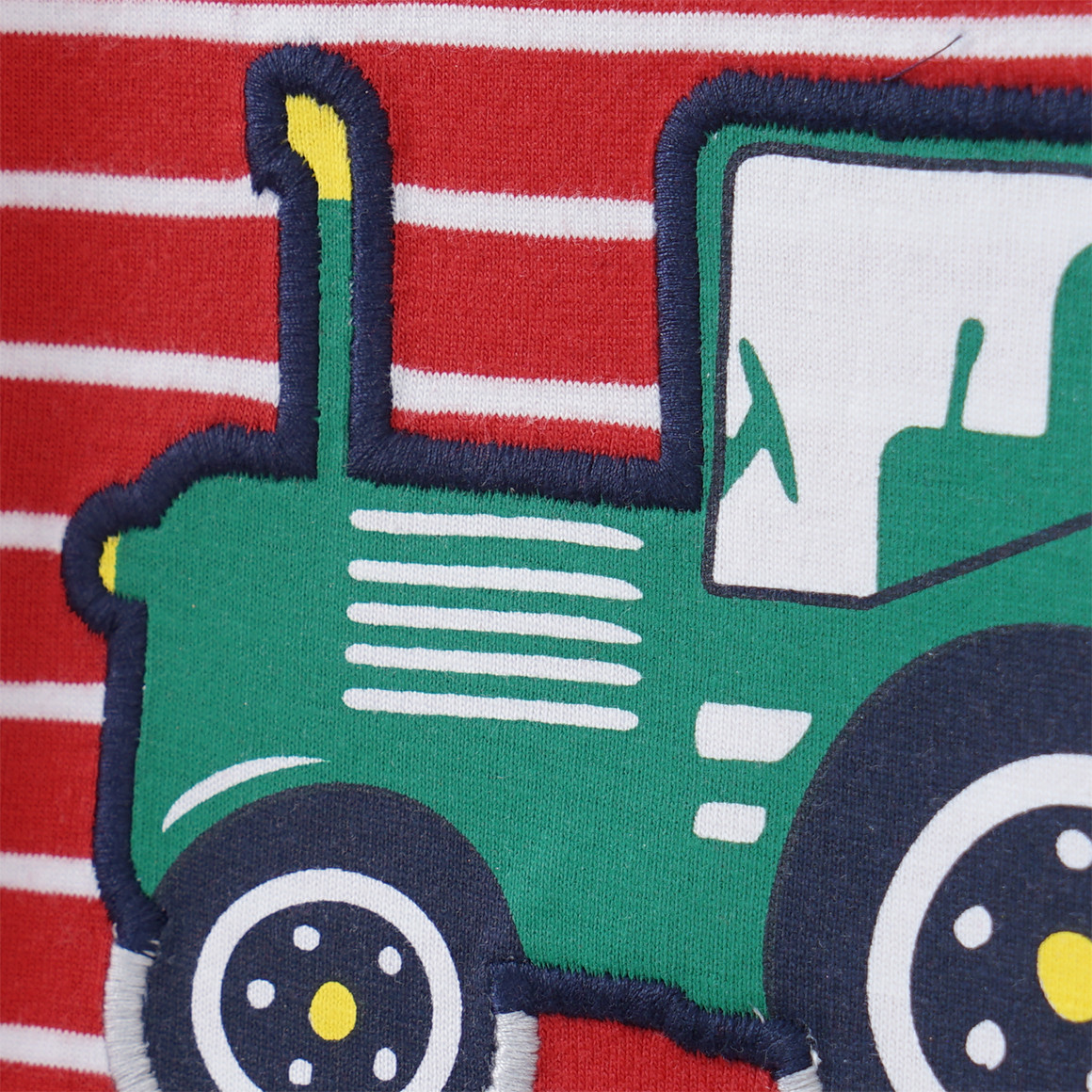 Kinder Langarmshirt mit Trecker-Applikation