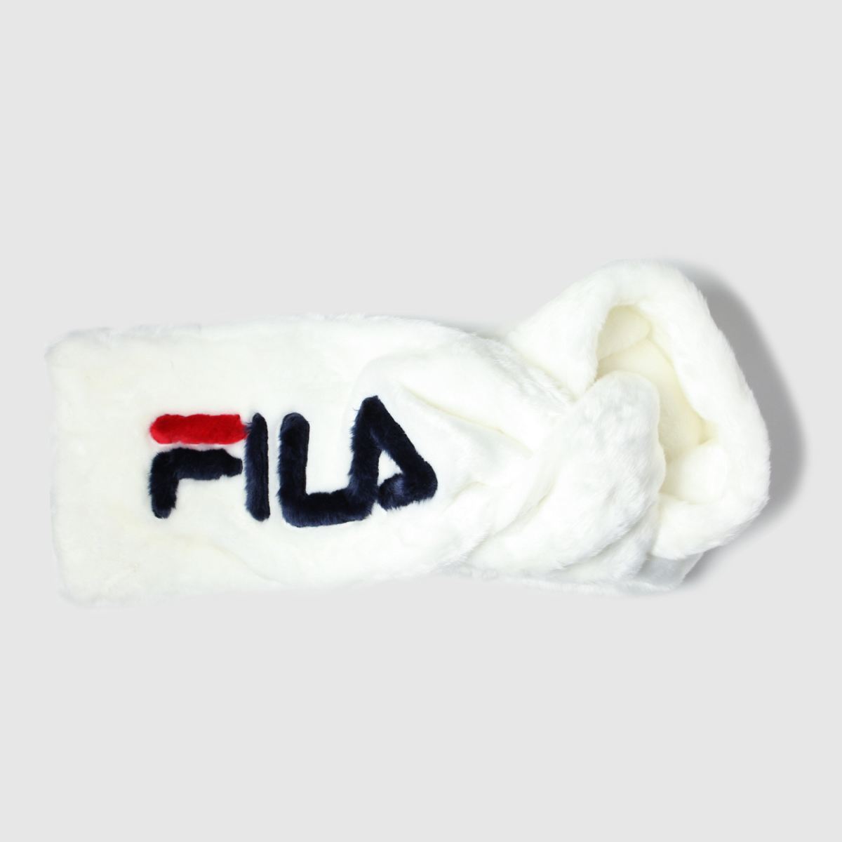 Fila vit Selina halsduk i fuskpäls