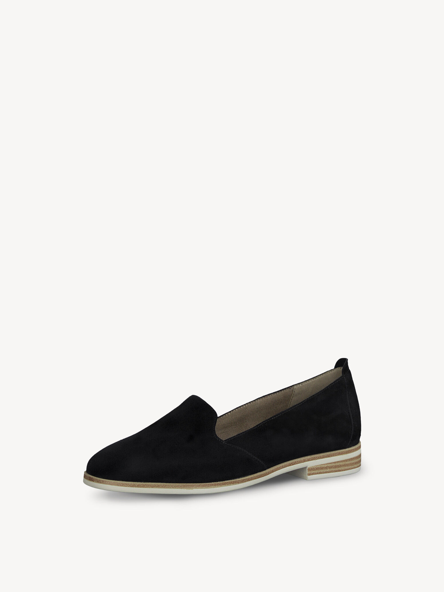 Slipper en cuir - noir
