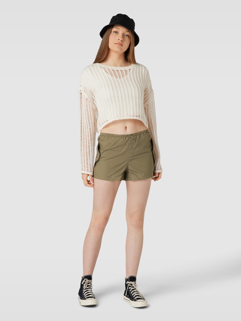 Shorts mit Pattentaschen in khaki