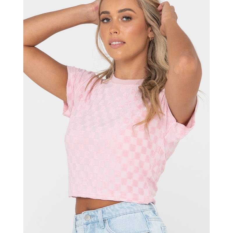 RUSTY LARA SHORT SLEEVE BABY TEE T-Shirt Damen