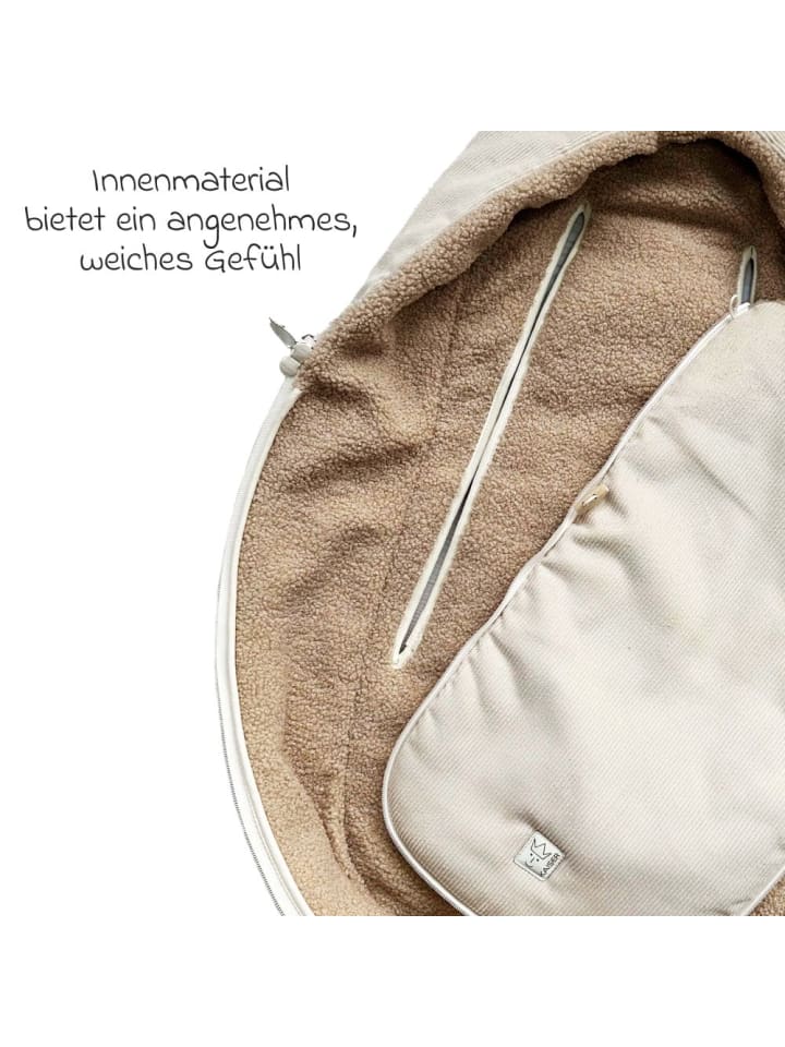 Kaiser Fleece-Fußsack Hima für Babyschalen & Babywannen in braun günstig kaufen onesize