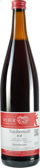 Traubensaft - rot - Weingut Weber Hof-Bärenstein
