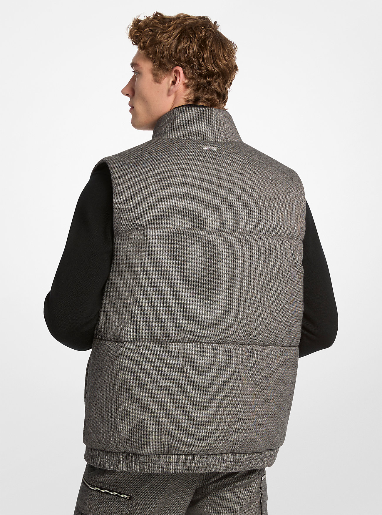 Gilet imbottito in cotone pied de poule - ASH