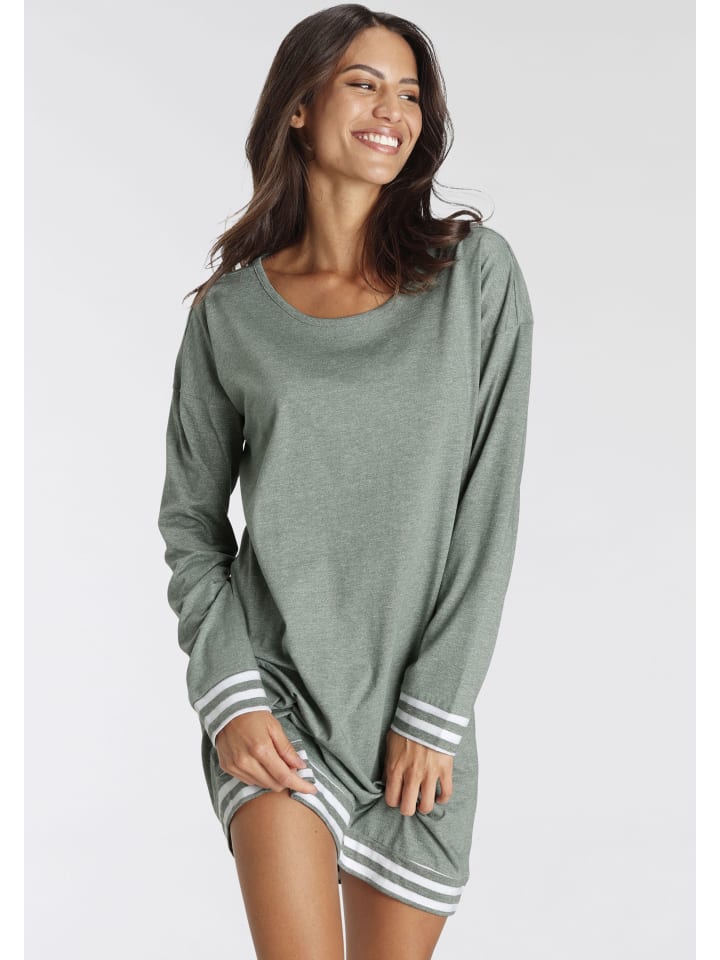 VIVANCE DREAMS Sleepshirt in khaki meliert günstig kaufen 32/34