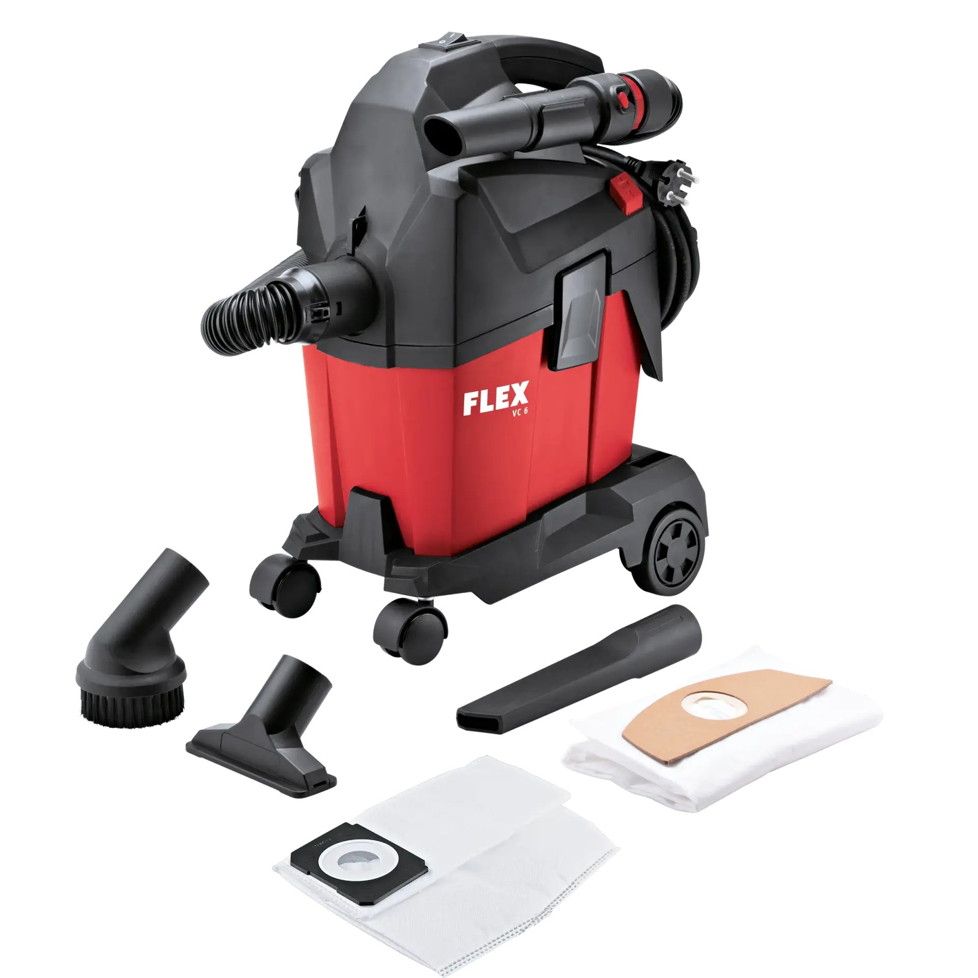 Flex-tools 532024 VC 6 L MC kompaktni usisivač s ručnim čišćenjem filtera + filter vrećice od flisa