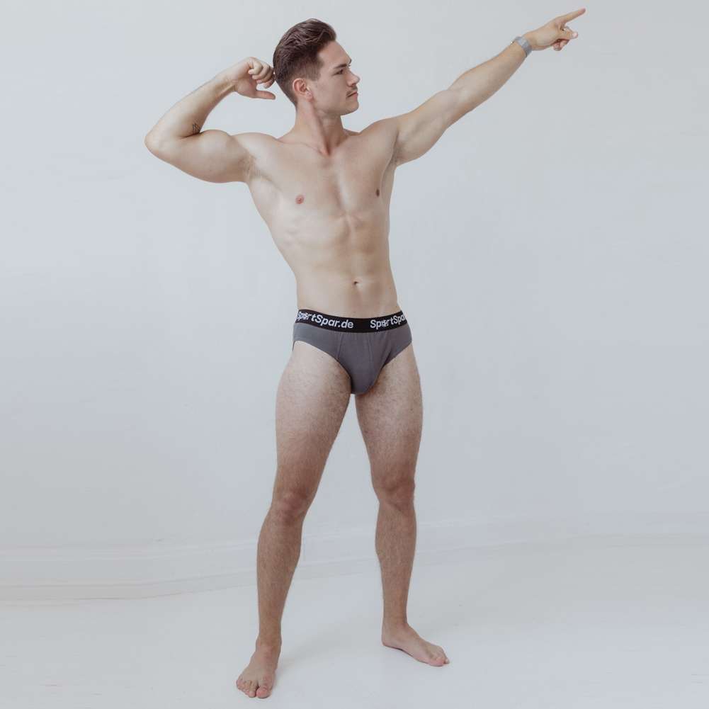 SportSpar.de „Sparsanova“ Herren Unterhose dunkelgrau