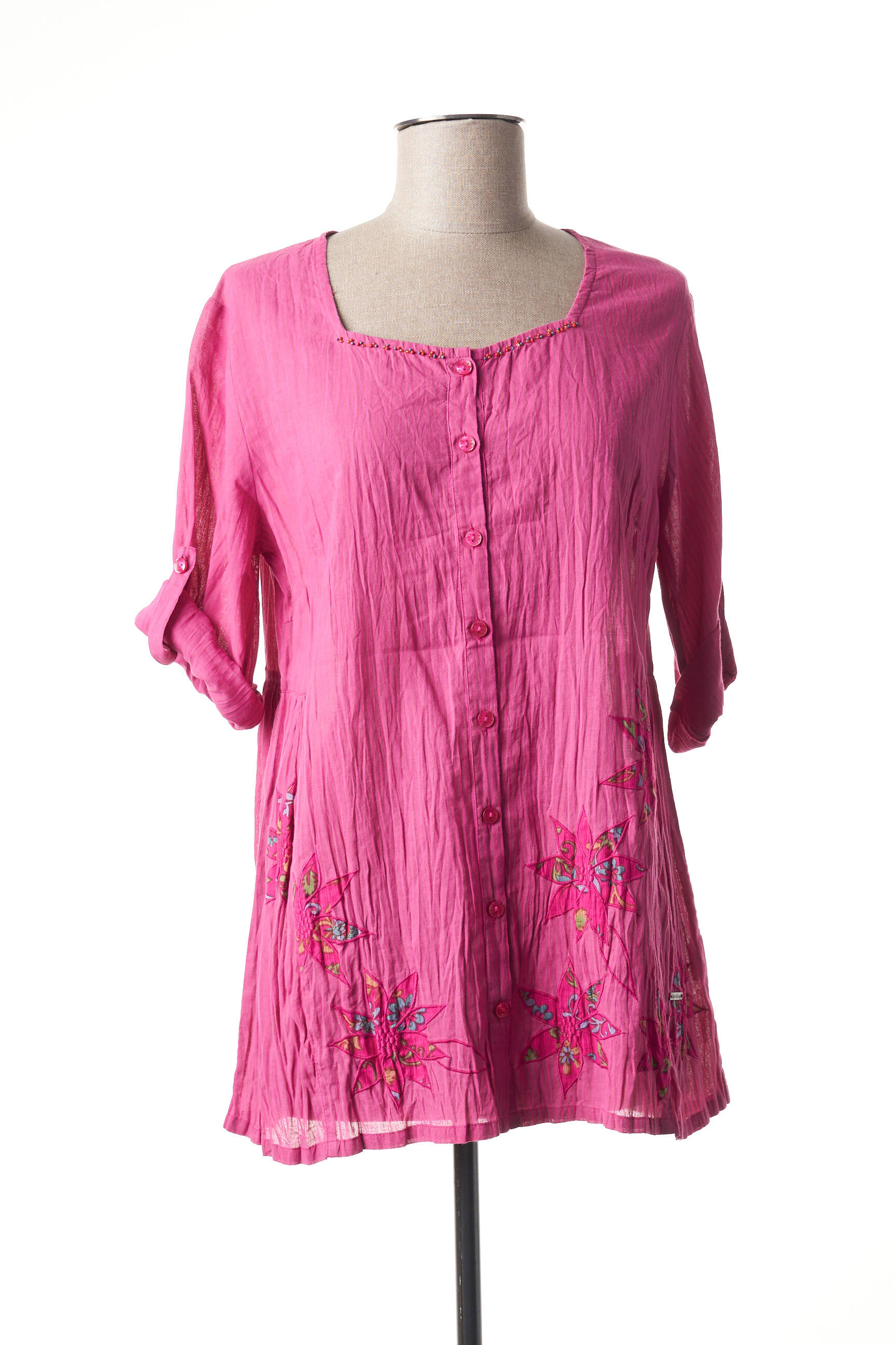 Agathe   Louise Tuniquemanchelongue Femme couleur rose