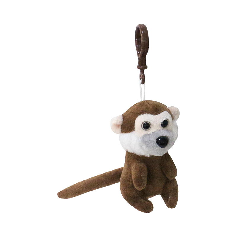 FunToys Ape mini m/klips mørk brun
