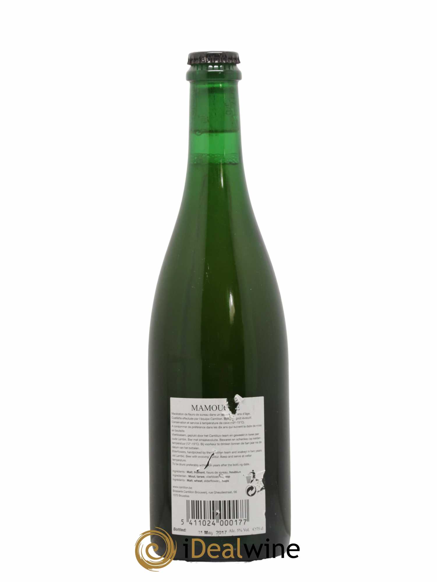 Alcools divers Bière Gueuze Brasserie Cantillon Mamouche 2017 - Lot de 1 Bouteille
