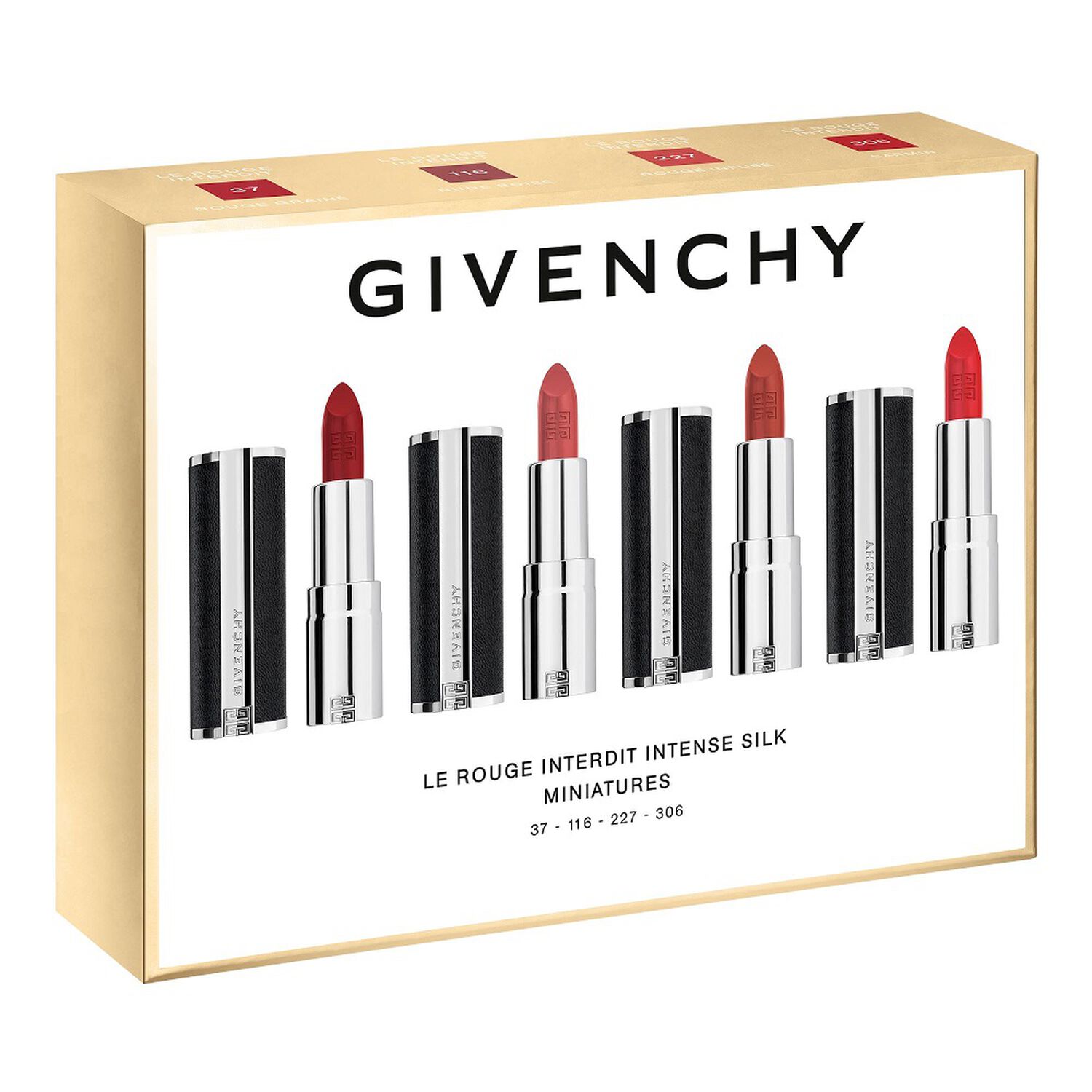 Givenchy LE ROUGE INTERDIT Coffret Couture Collection Quatuor - Mini Rouge Intense Silk 4x1.5gr