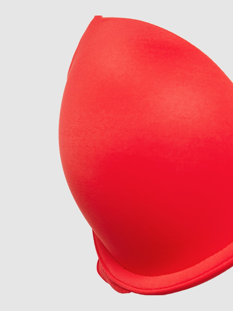 Push-up-BH im unifarbenen Design Modell 'PLUNGE' in rot