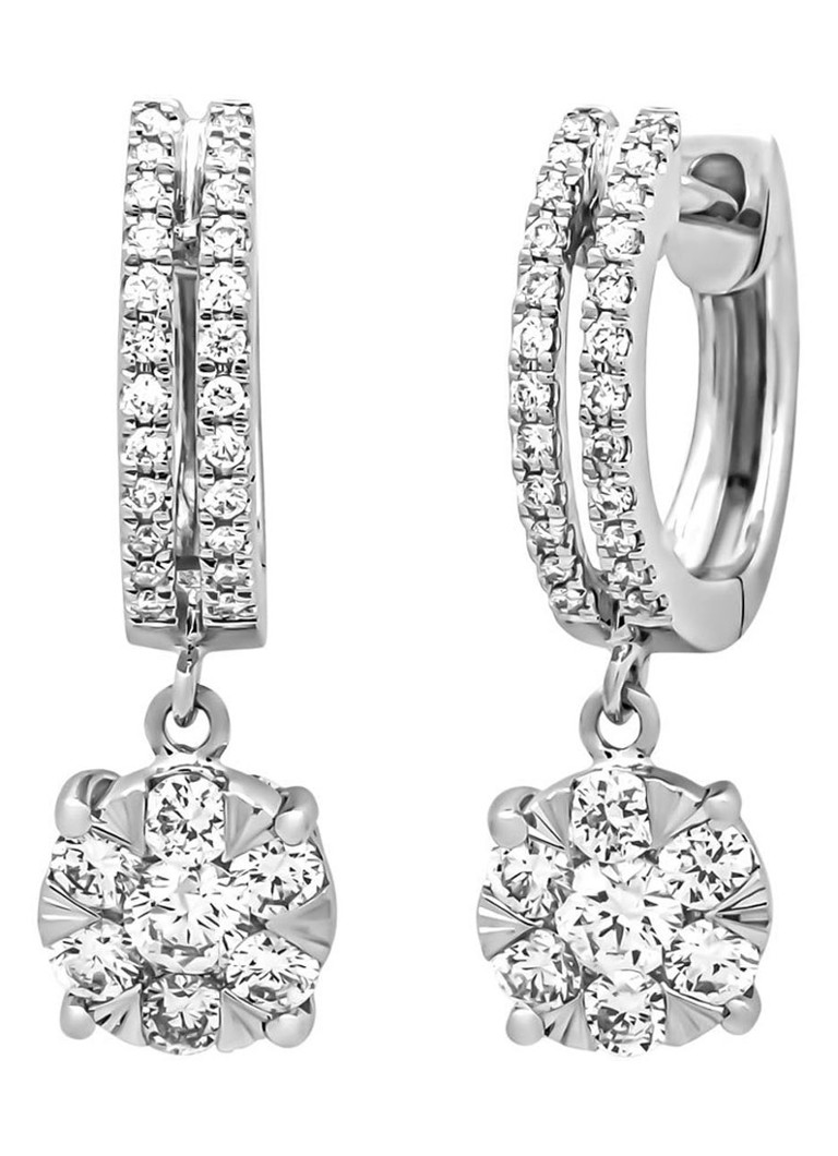 Witgouden Ohrringe mit Diamantspitze, 0,59 ct Diamant, Enchanted