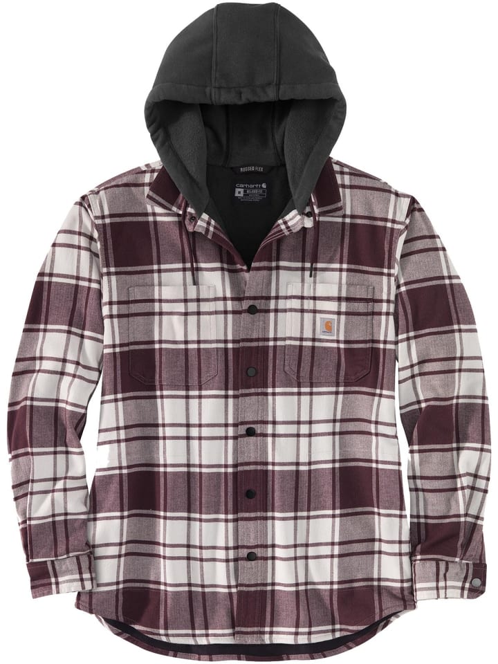 CARHARTT  Flanneljacke in bordeaux/bunt-kombi günstig kaufen