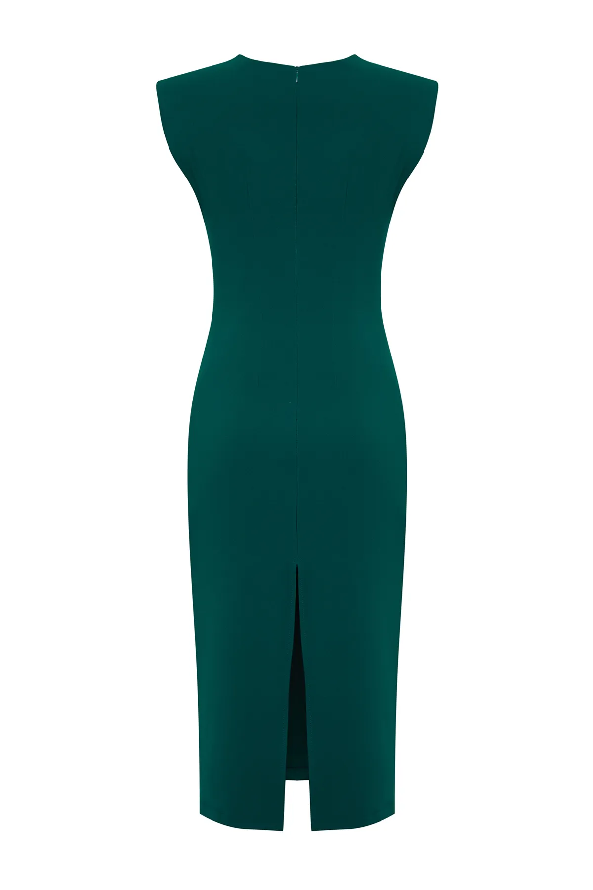 Trendyol Collection  Grünes, tailliertes, gewebtes Midikleid TWOSS24EL00214