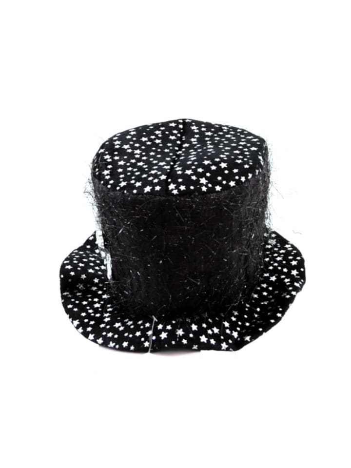 Halloween Halloween - Glitzer Hut mit Totenkopf in schwarz günstig kaufen onesize