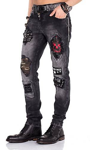 Cipo & Baxx Jeans mit Gürtel in tollem Design