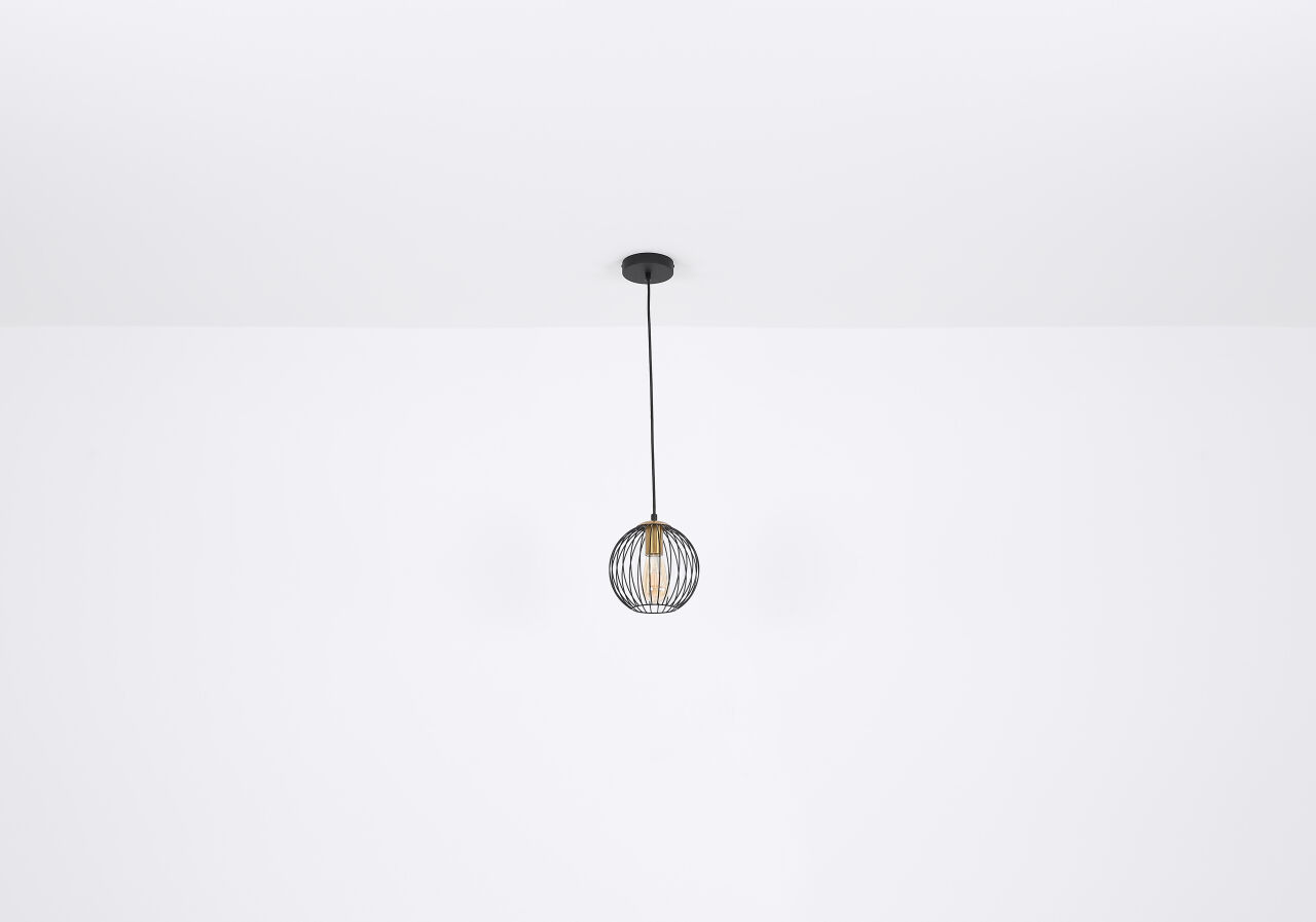 Globo Lighting - EUSEBIUS - Hängeleuchte Metall schwarz, 4x E14