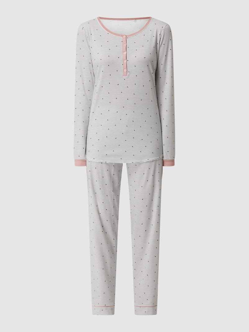 Modern Fit Pyjama aus Jersey in rosa
