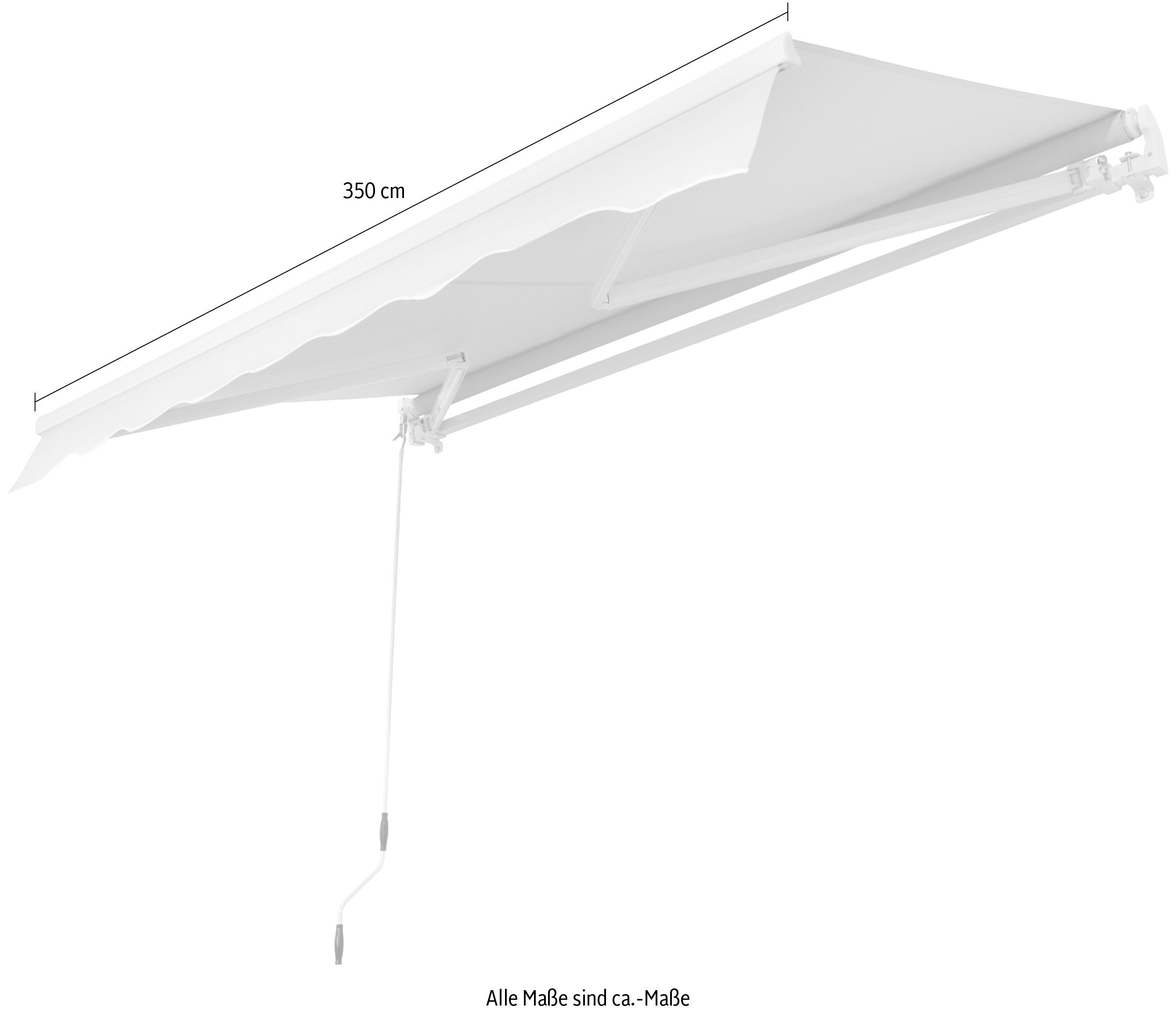 KONIFERA Klemmmarkise Breite/Ausfall: 350/150 cm
