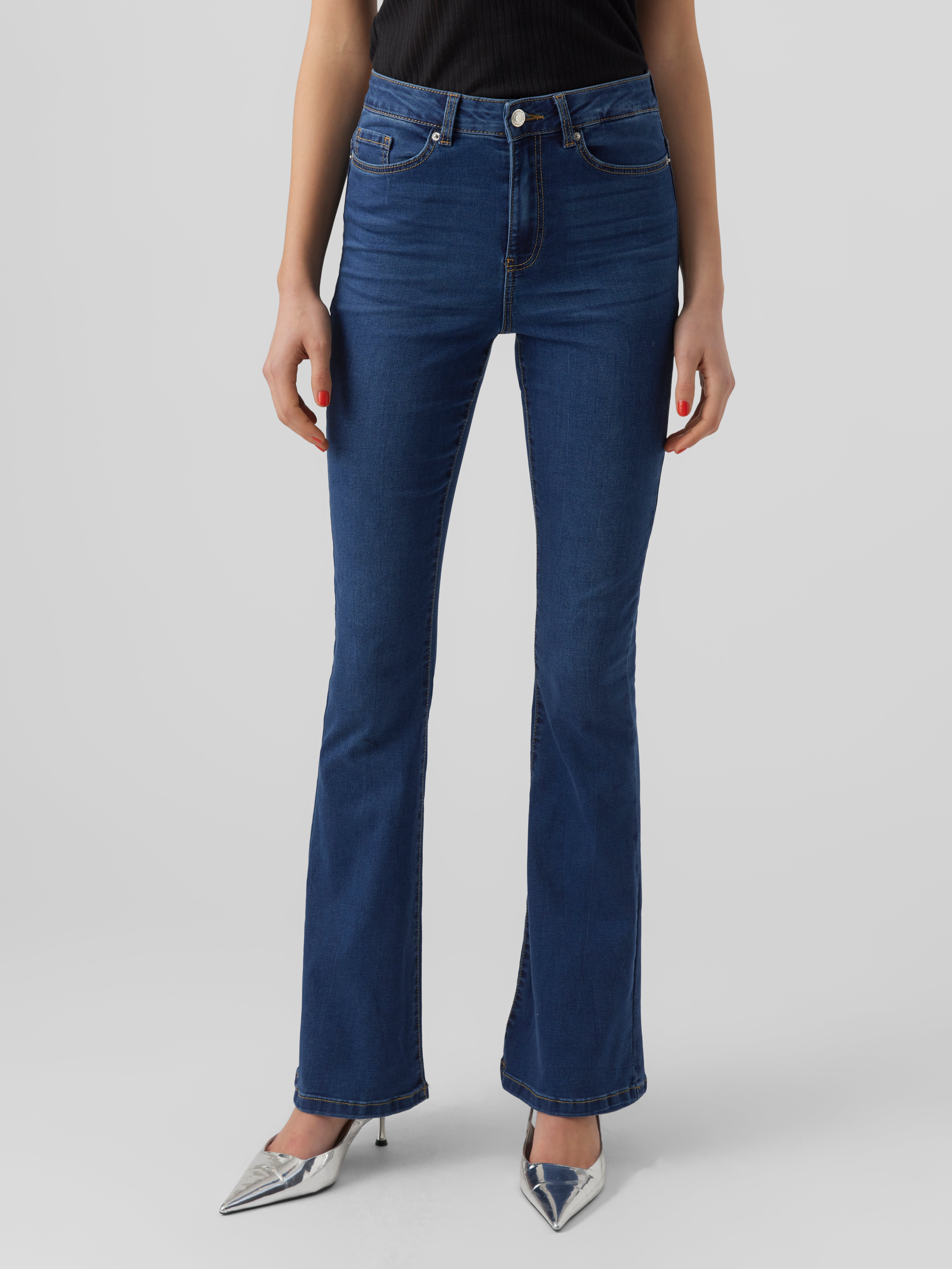 VMSIGA Hohe Taille Ausgestellt Jeans