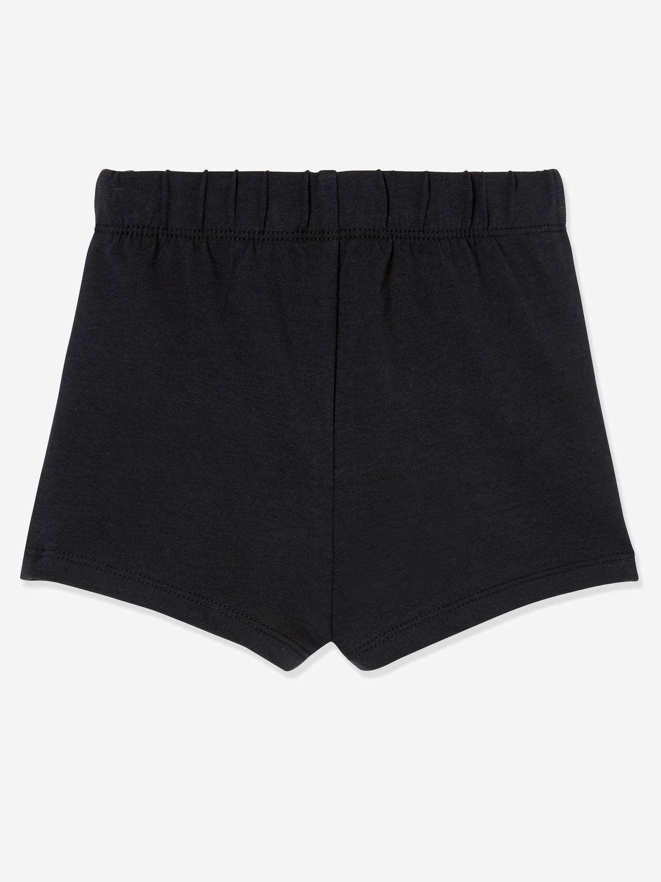 Lot de 2 shorts fille à porter sous robe lot noir