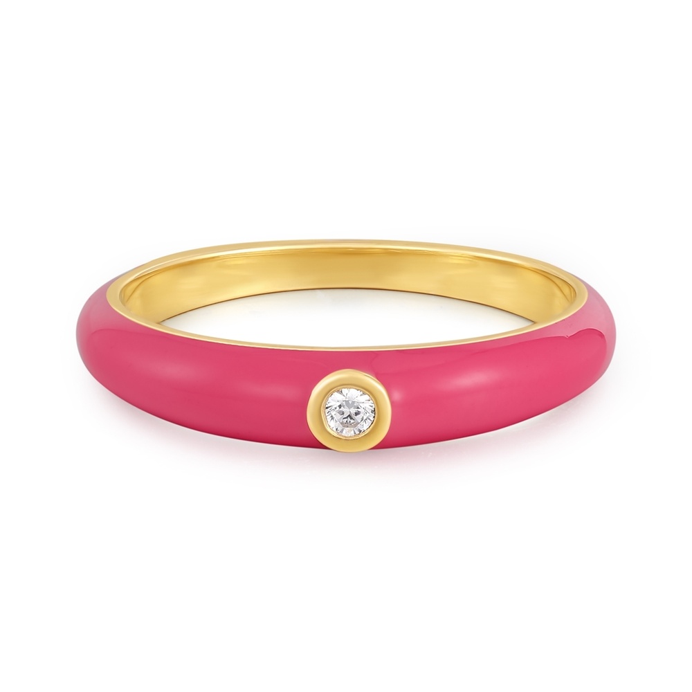 Glanzstücke München Bague Argent sterling Oxyde de zirconium (CZ) en Or jaune Bague