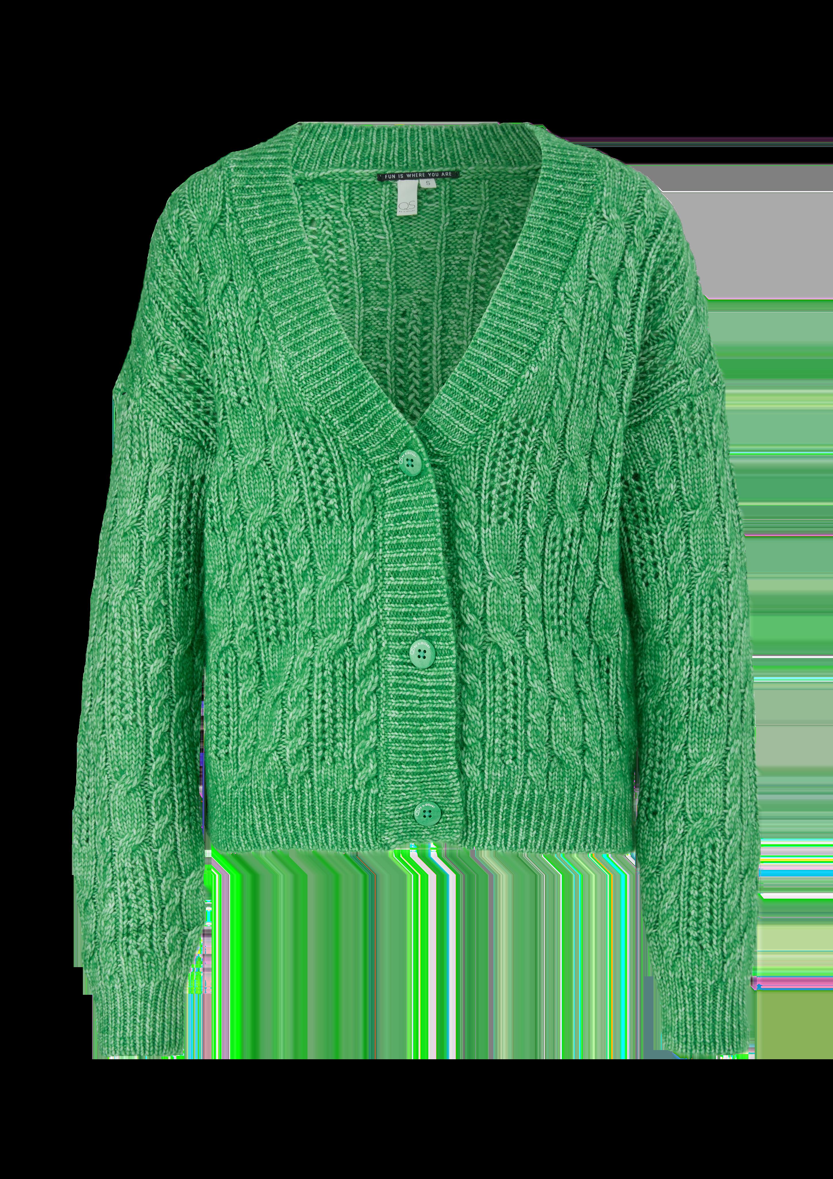 Strickjacke mit Ajourmuster  2119051-76W0