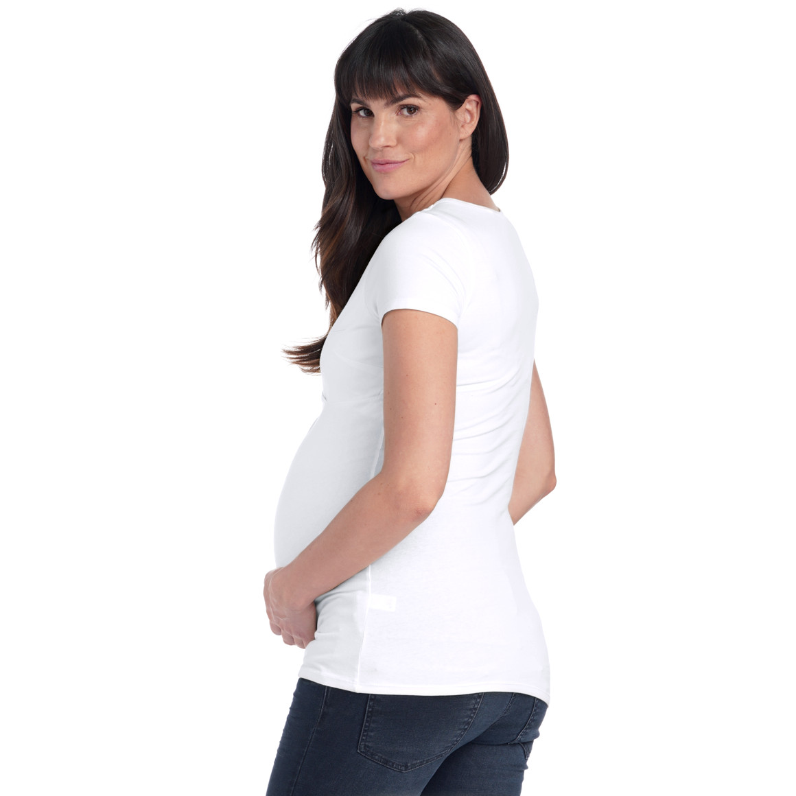 3 Damen Umstands-T-Shirts aus Bio-Baumwolle