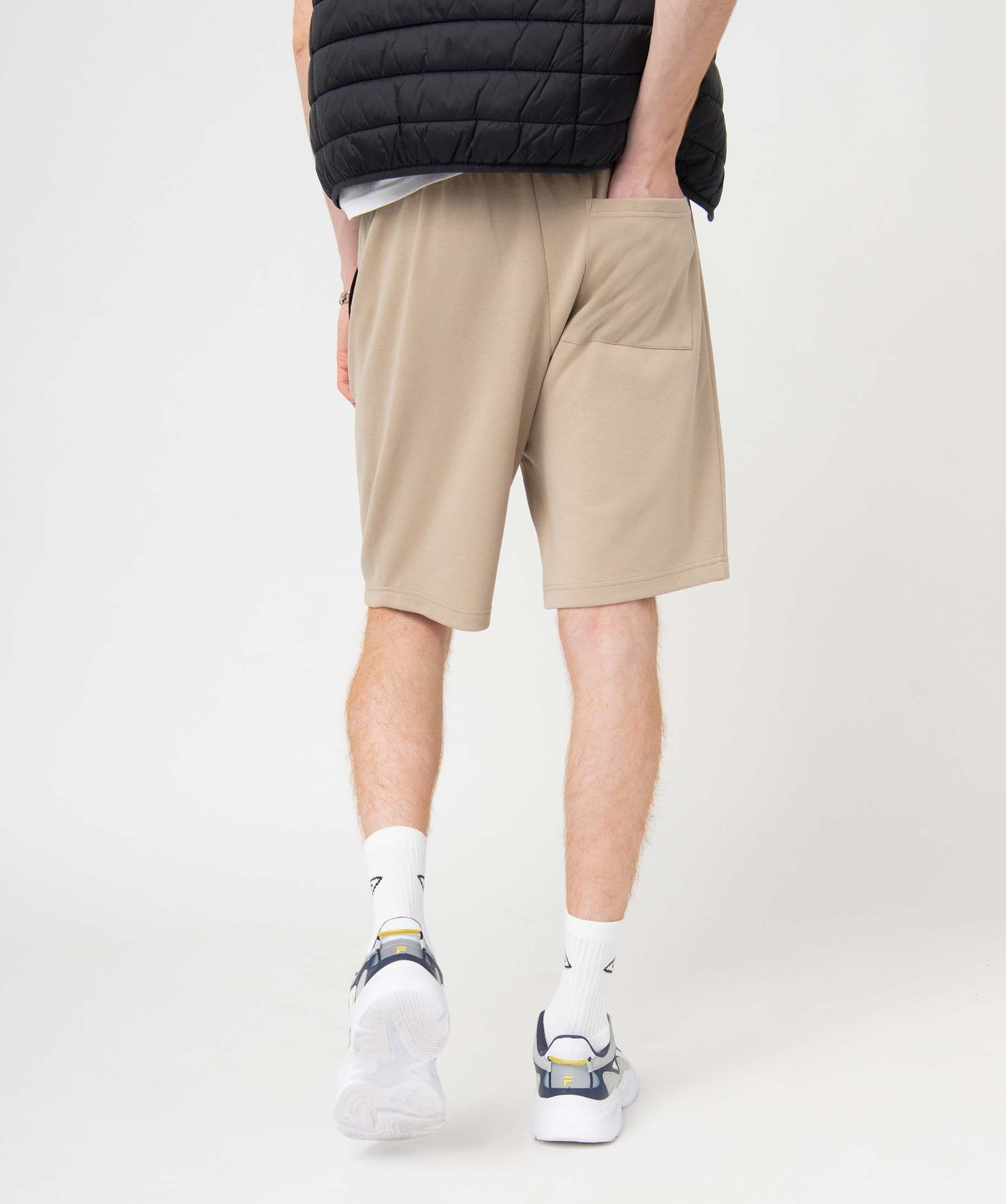 Bermuda homme en maille look sport beige clair | GEMO
