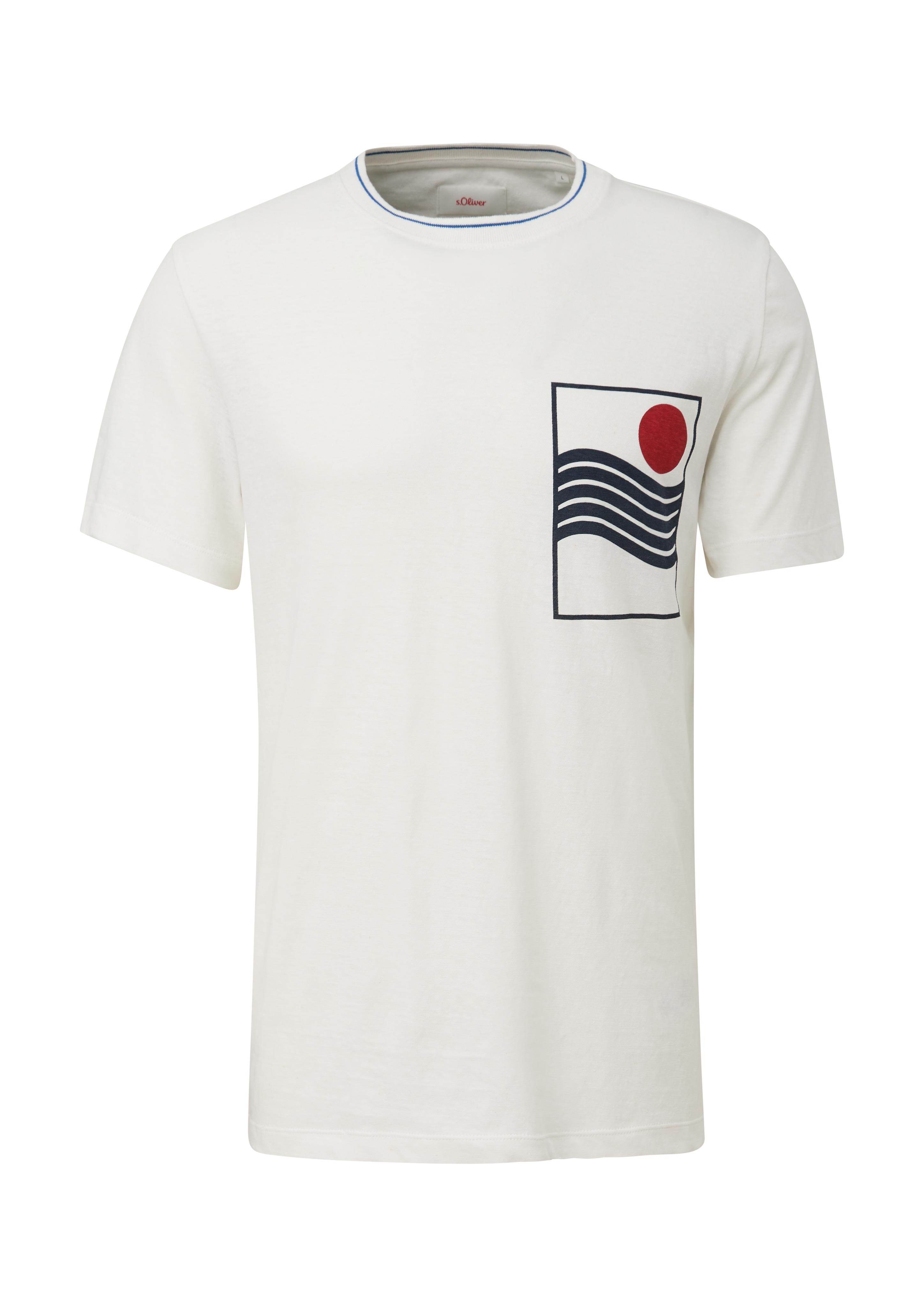 T-Shirt aus Leinenmix  2131576-01D1