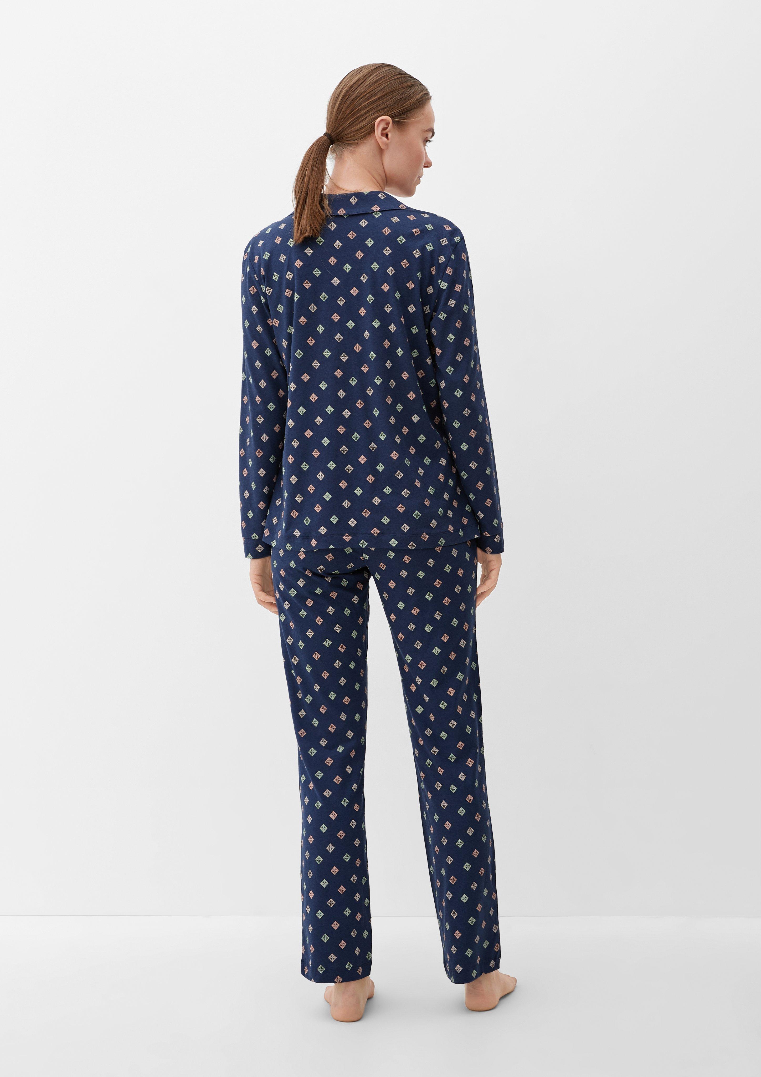 Pyjama aus Baumwollmix  6008369-5865