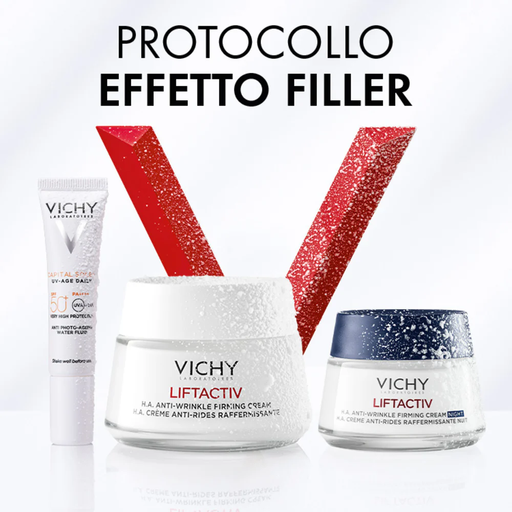 Liftactiv Spa ajándékszett ránctalanító protokoll Liftactiv HA krém PNM + UVAGE + Éjszakai krém - Ránctalanító ajándékszett, Ránctalanító nappali krém