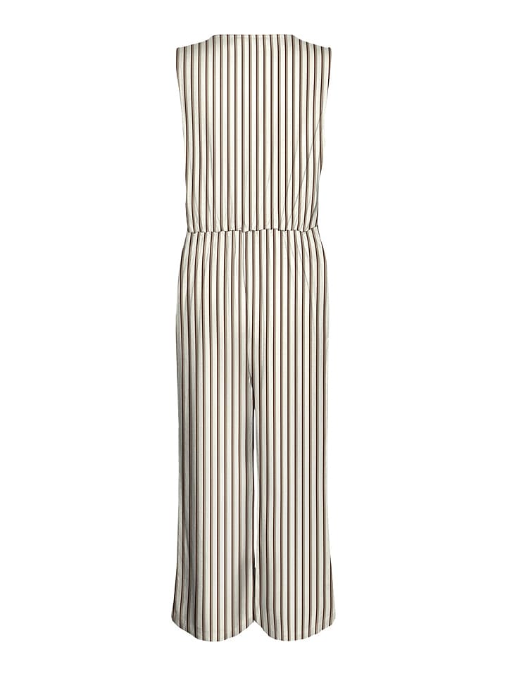 Vero Moda Jumpsuit in Taupe/ Weiß günstig kaufen